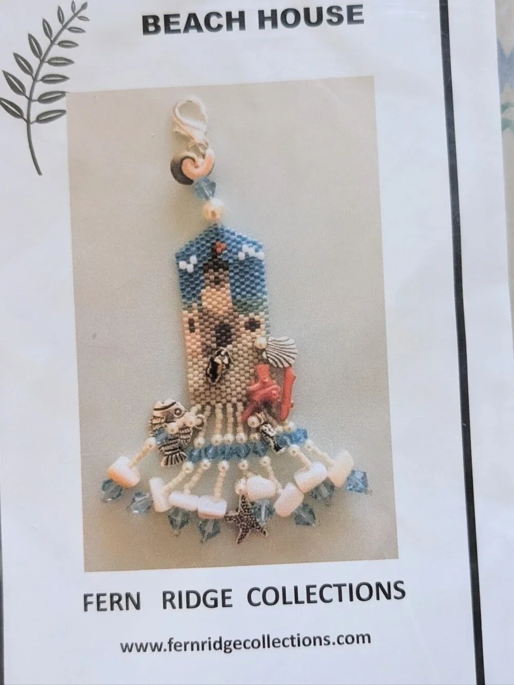 Fern Ridge Collections Beach House Peyote Beaded Scissor Fob Kit NEW DIY Craft